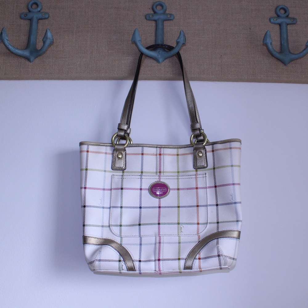 Coach plaid bag